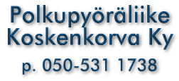 Polkupyöräliike E. Koskenkorva Ky logo